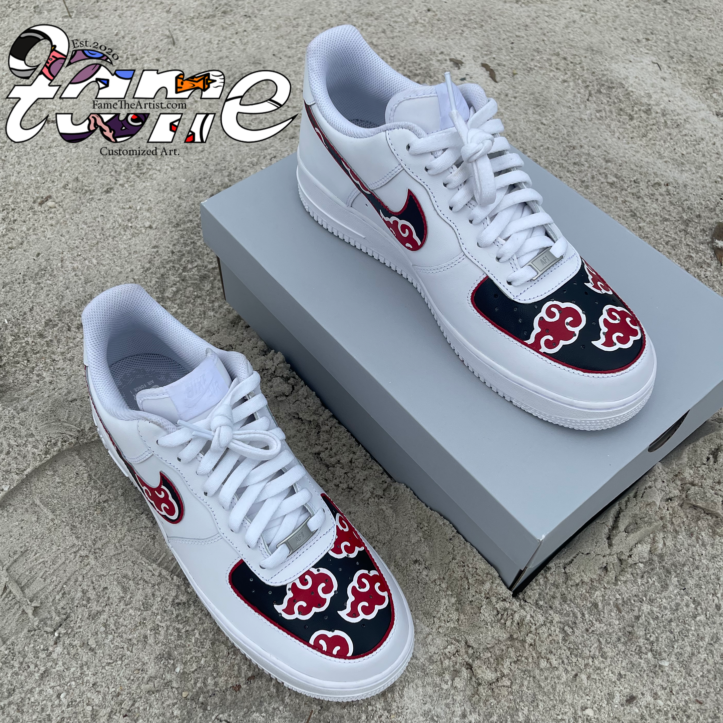 Custom Akatsuki clouds Air Force 1