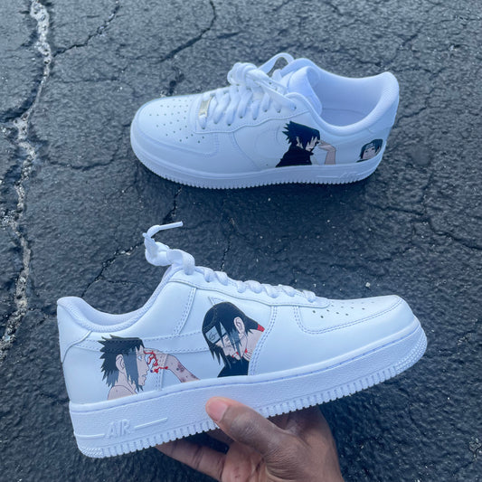 Itachi and Sasuke Custom Air Force 1 "Aishiteru"