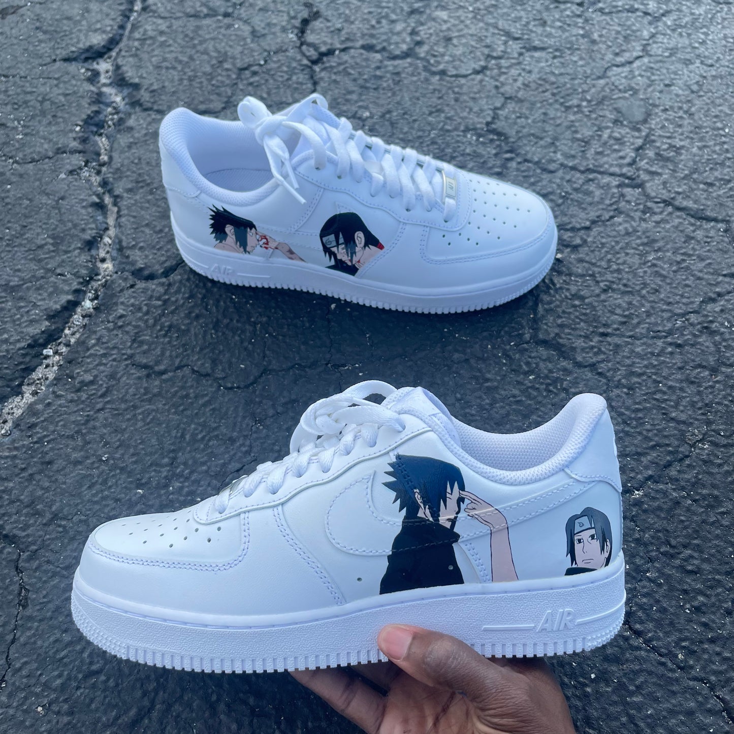 Itachi and Sasuke Custom Air Force 1 "Aishiteru"