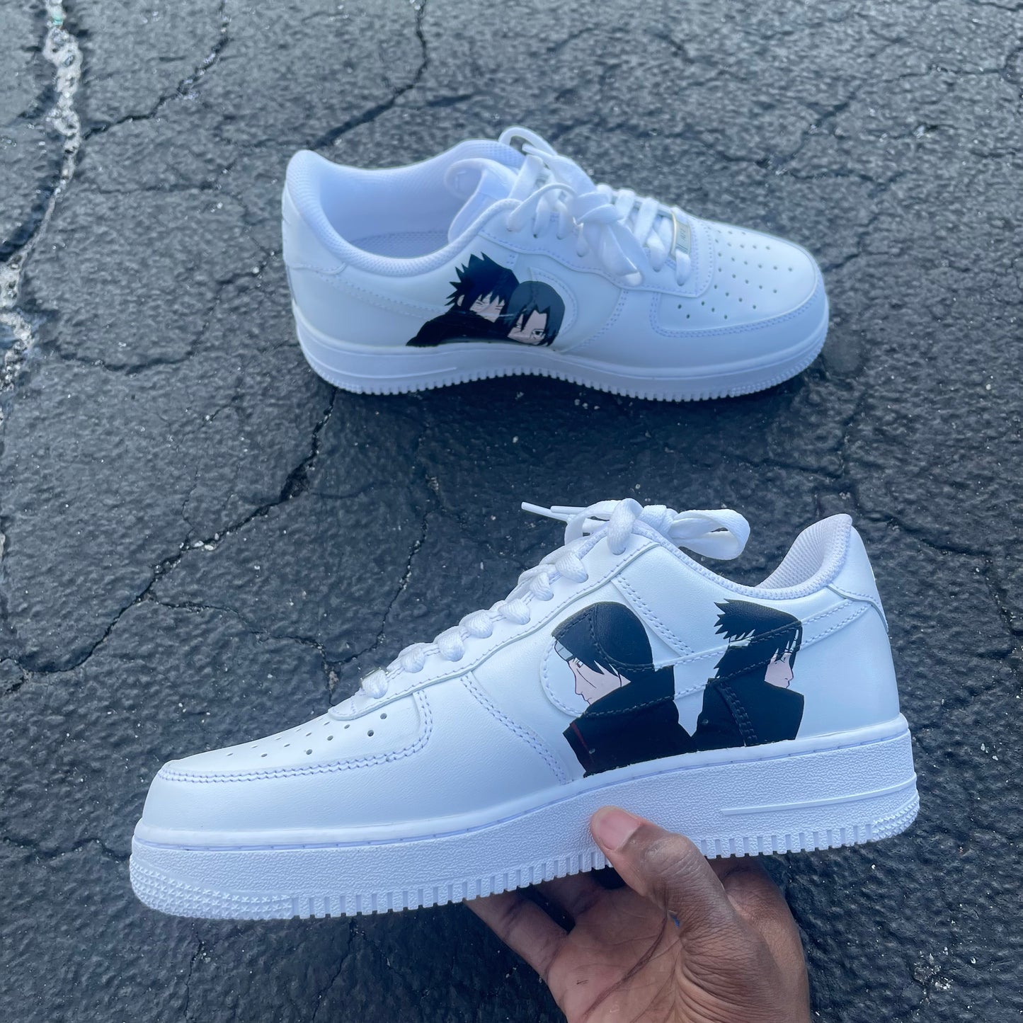 Itachi and Sasuke Custom Air Force 1 "Aishiteru"