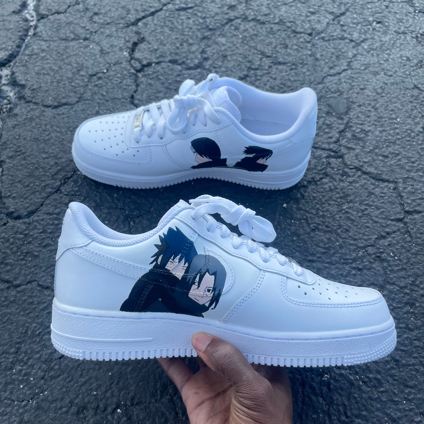 Itachi and Sasuke Custom Air Force 1 "Aishiteru"