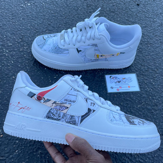 custom Naruto and sasuke Air Force 1