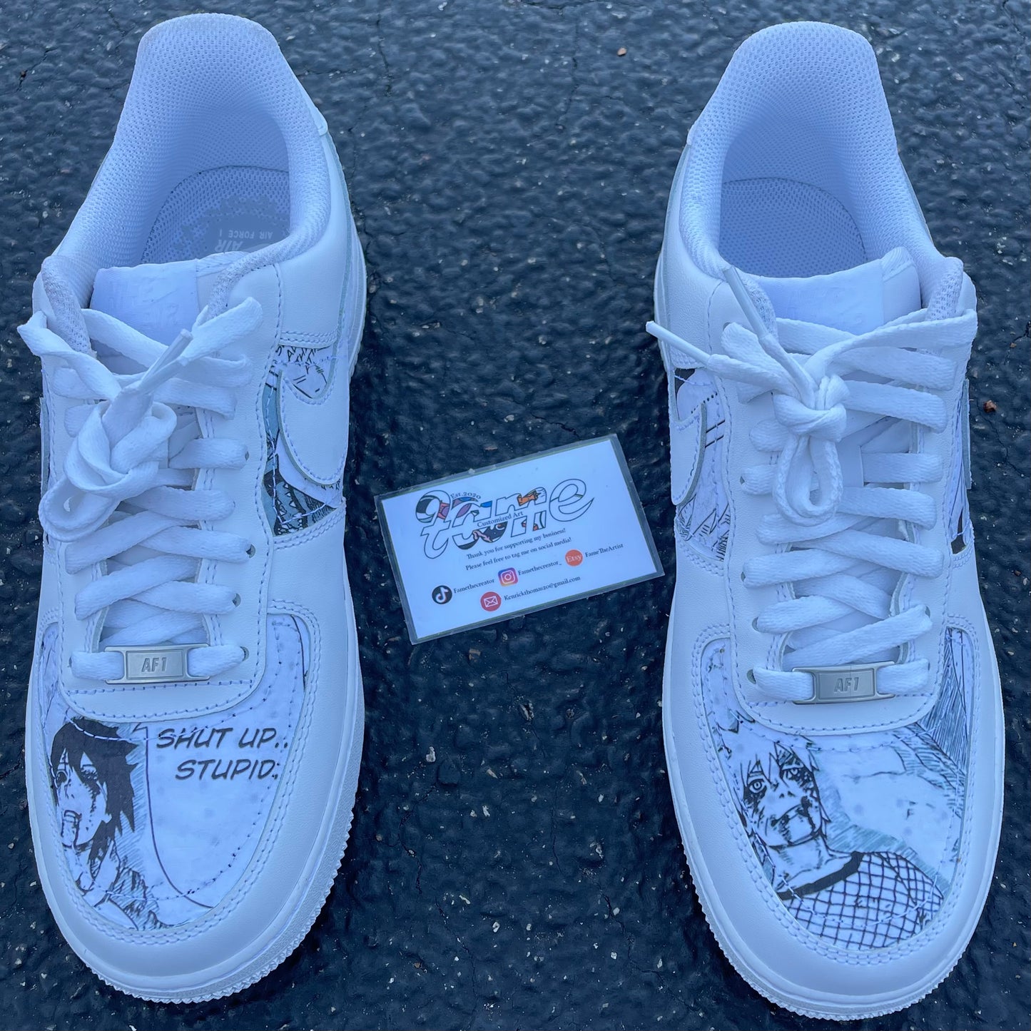 Custom Naruto and sasuke Air Force 1 "Final Battle" V1